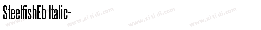 SteelfishEb Italic字体转换
